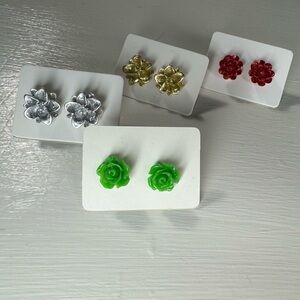 Flower earrings